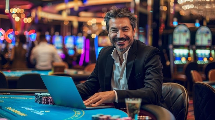 Meja live dealer baccarat Playtech di emaqq